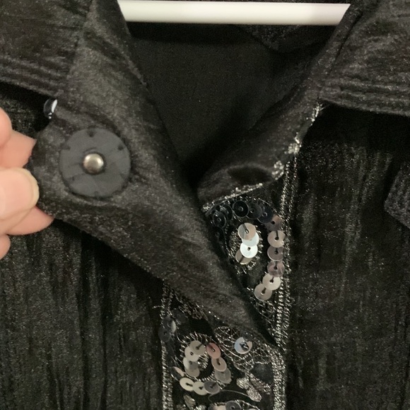 Alain Weiz Couture jacket with Sequin borders in good condition, Sz 14** - Picture 7 of 10